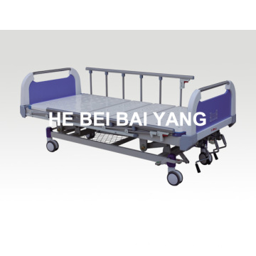 (A-39) Three Function Manual Hospital Bed with ABS Bed Head